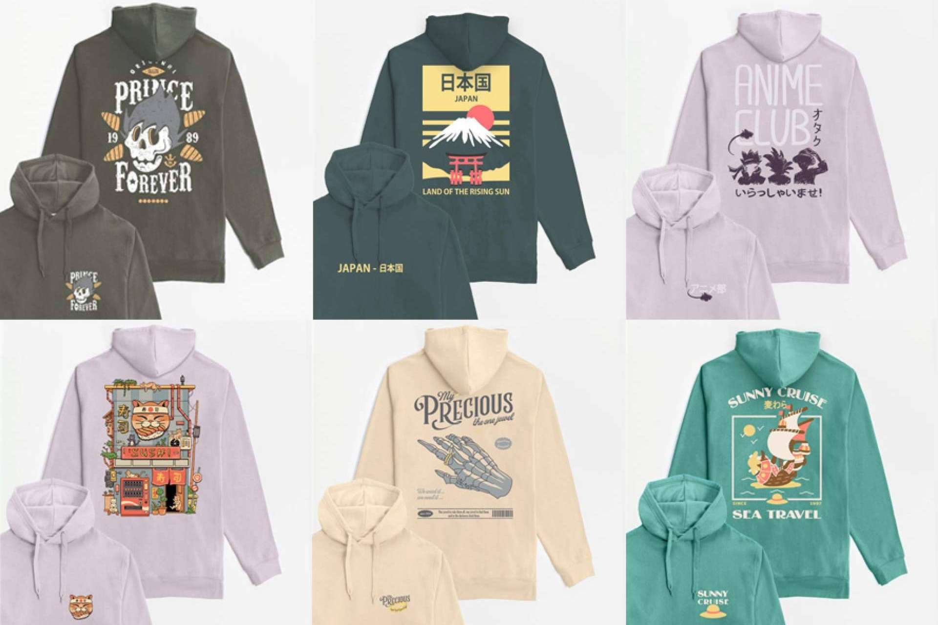Diseños únicos para el invierno, las sudaderas con capucha de Pampling