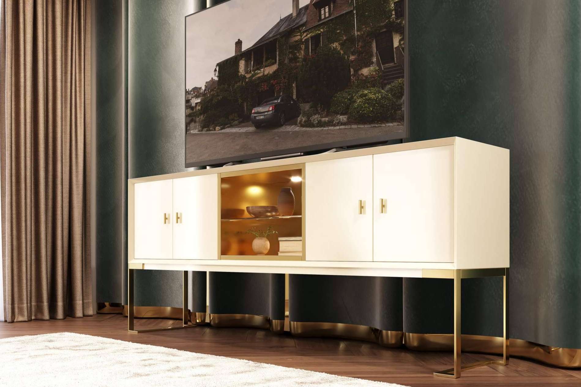 Muebles La Factoría presenta su colección de salones lacados para espacios modernos