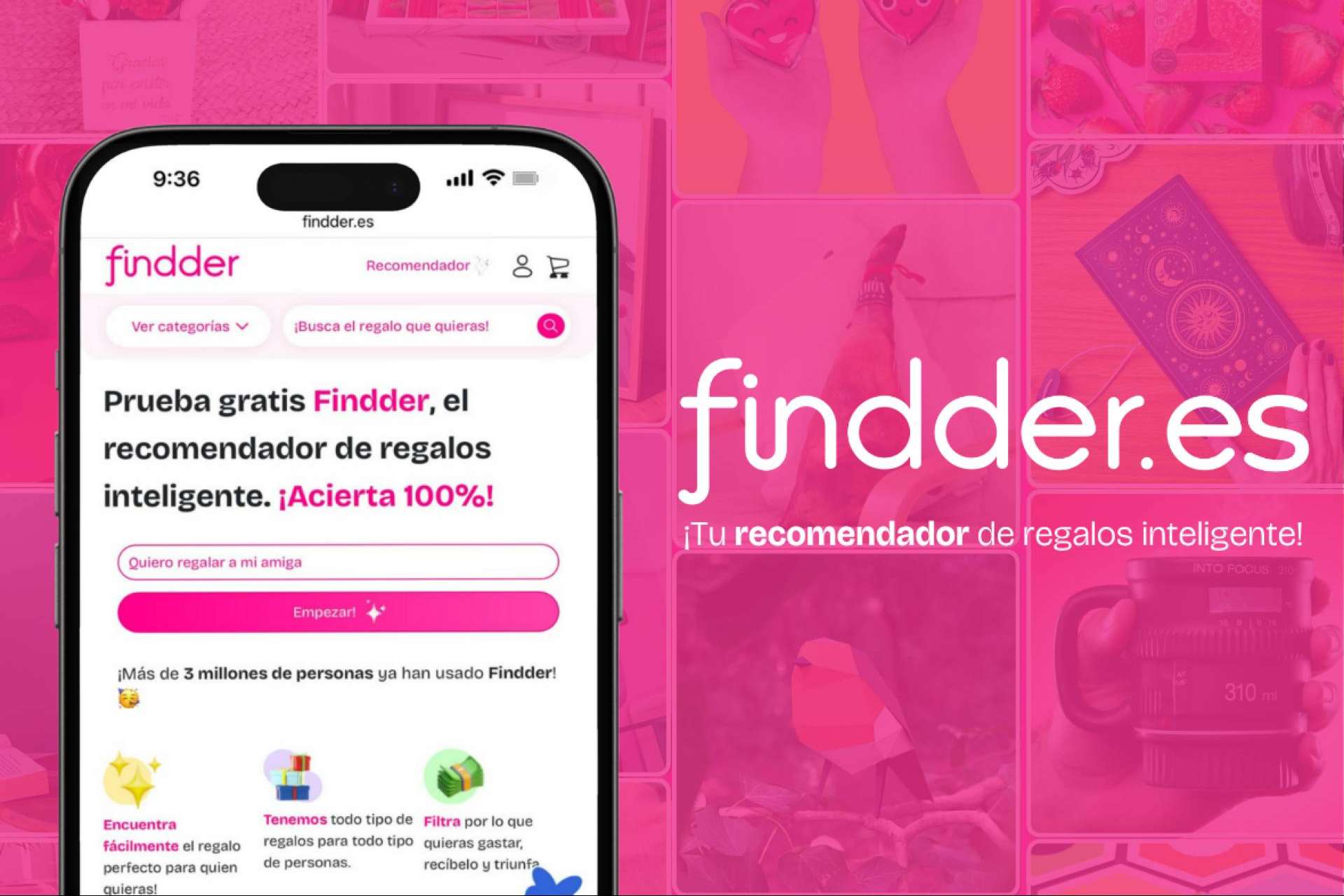La plataforma Findder ayuda a acertar siempre con el regalo perfecto