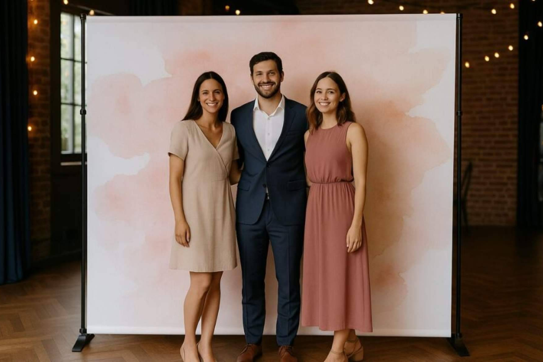 Los photocalls personalizados se consolidan como recurso habitual en celebraciones privadas