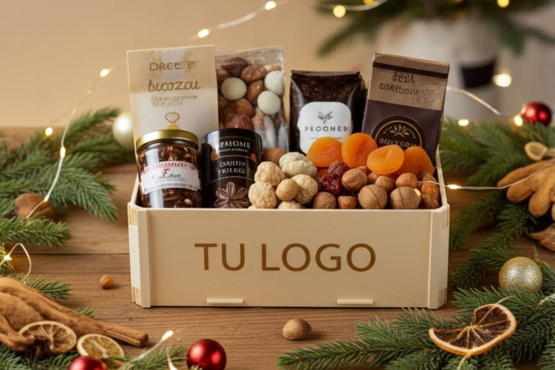 Cestas de Navidad con packaging ecológico y a medida de Sincla