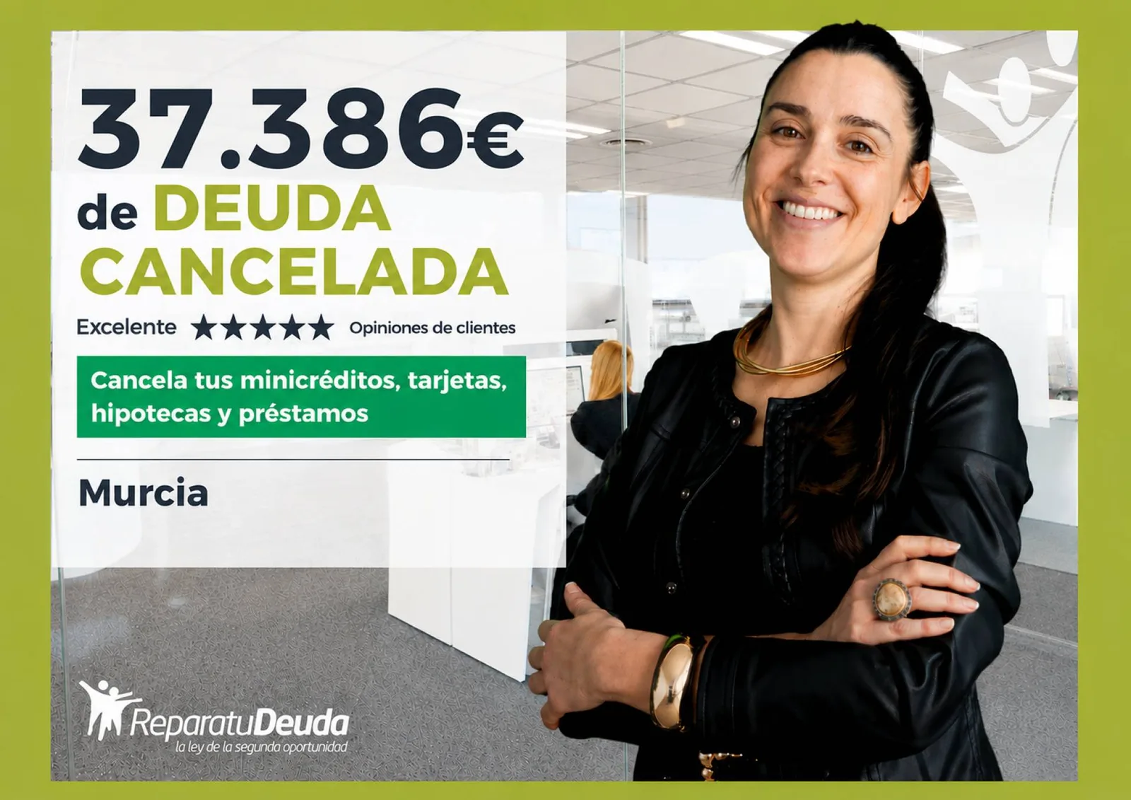 Repara tu Deuda Abogados pone fin a una deuda de 37.386 € en Alcantarilla (Murcia) con la Ley de Segunda Oportunidad