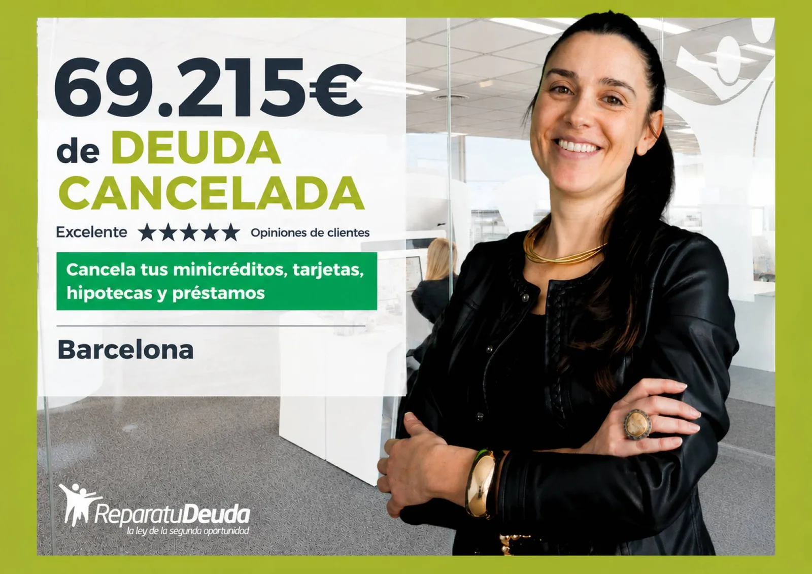 Repara tu Deuda, despacho especializado en la Ley de Segunda Oportunidad, consigue cancelar una deuda de 69.215 €
